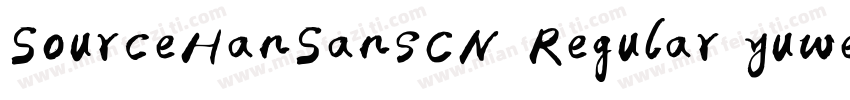 SourceHanSansCN Regular yuweij字体转换